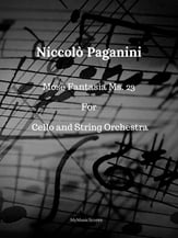 Paganini Mose Fantasy for Cello and String Orchestra Orchestra sheet music cover